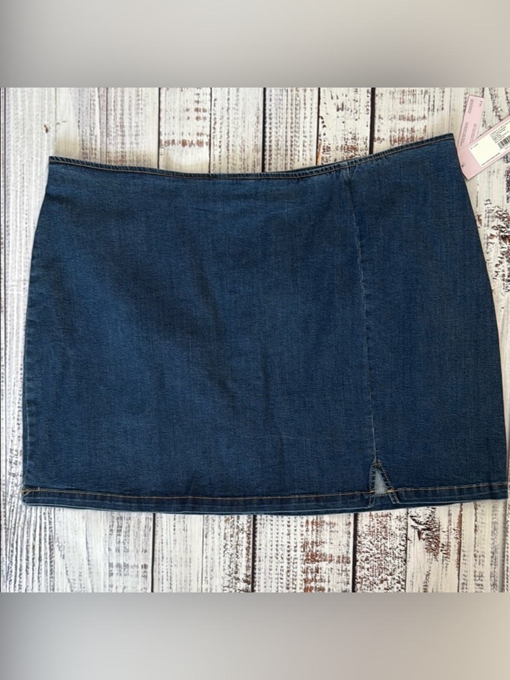 Wild‎ Fable Curvy Blue Jean Mini Skirt 24W NWT